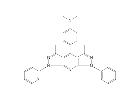 4-[p-(DIETHYLAMINO)PHENYL]-1,7-DIHYDRO-3,5-DIMETHYL-1,7-DIPHENYLDIPYRAZOLO[3,4-b:4',3'-e]PYRIDINE