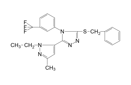 3-(benzylthio)-5-(1-ethyl-3-methylpyrazol-5-yl)-4-(alpha,alpha,alpha-trifluoro-m-tolyl)-4H-1,2,4-triazole