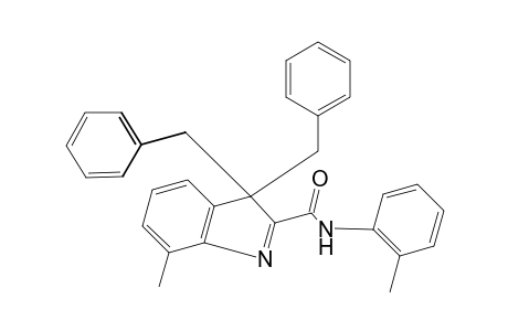 3,3-dibenzyl-7-methyl-N-(o-tolyl)-[3H]indole-2-craboxamide
