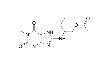 S-(-)-8-{[1-(hydroxymethyl)propyl]amino}theophylline, acetate (ester)