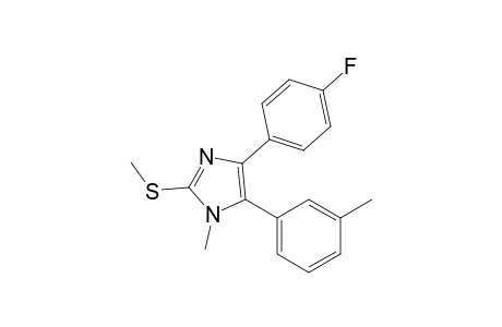 4-(4-Fluorophenyl)-1-methyl-2-(methylsulfanyl)-5-(3-tolyl)-1H-imidazole