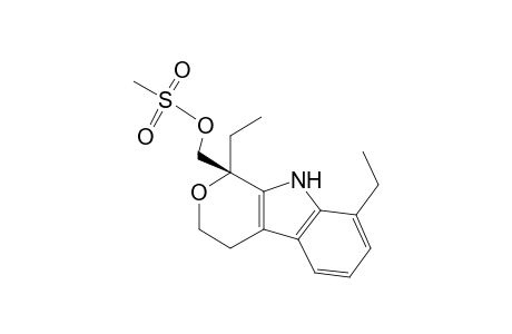 (1R)-1,8-Diethyl-1-(methanesulfonyloxy)methyl-1,3,4,9-tetrahydropyran[3,4-b]indole