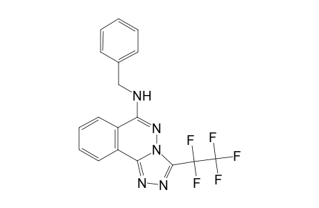 N-Benzyl-3-(1,1,2,2,2-pentafluoroethyl)[1,2,4]triazolo[3,4-a]phthalazin-6-amine