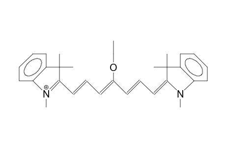 .delta.-Ethoxybis(1,3,3-trimethylindolenin-2-yl)heptamethinium cation