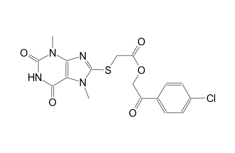 acetic acid, [(2,3,6,7-tetrahydro-3,7-dimethyl-2,6-dioxo-1H-purin-8-yl)thio]-, 2-(4-chlorophenyl)-2-oxoethyl ester