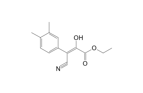 Acrylic acid, 3-cyano-3-(3,4-dimethylphenyl)-2-hydroxy-, ethyl ester