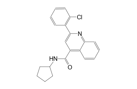 4-quinolinecarboxamide, 2-(2-chlorophenyl)-N-cyclopentyl-