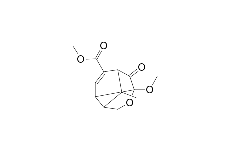3-Methoxy-9-methoxycarbonyl-10-methyl-4-oxatricyclo[4.3.1.0(3,7)]dec-8-en-2-one
