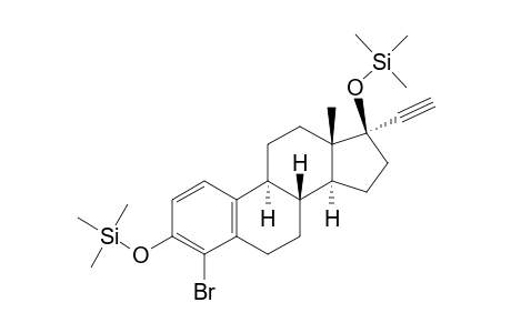 4-BROMO-17.ALPHA.-ETHYNYL-ESTRA-1,3,5(10)-TRIENE-3,17.BETA.-DIOL-DI-TRIMETHYLSILYL ETHER