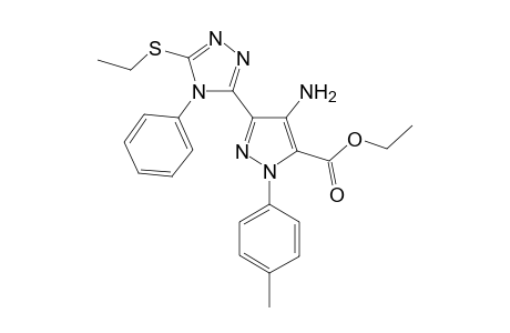 Ethyl 4-amino-3-(5-ethylthio-4-phenyl-4H-1,2,4-triazol-3-yl)-1-(4-methylphenyl)-1H-pyrazole-5-carboxylate