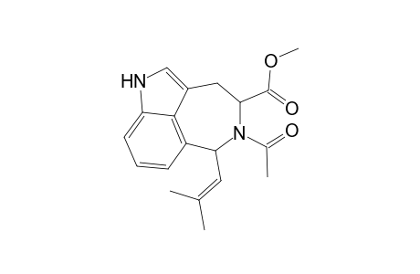 Methyl 5-acetyl-6-(2-methyl-1-propenyl)-3,4,5,6-tetrahydro-1H-azepino[5,4,3-cd]indole-4-carboxylate