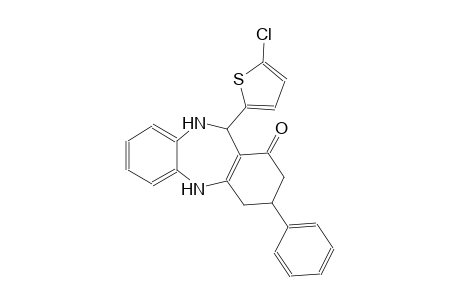 1H-dibenzo[b,e][1,4]diazepin-1-one, 11-(5-chloro-2-thienyl)-2,3,4,5,10,11-hexahydro-3-phenyl-