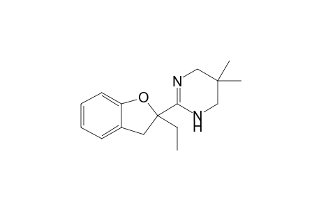 2-(2',3'-Dihydro-2'-ethylbenzo[b]furan-2'-yl)-5,5-dimethyl-1,4,5,6-tetrahydropyrimidine