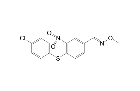 4-[(p-CHLOROPHENYL)THIO]-3-NITROBENZALDEHYDE, O-METHYLOXIME