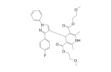 3,5-pyridinedicarboxylic acid, 4-[3-(4-fluorophenyl)-1-phenyl-1H-pyrazol-4-yl]-1,4-dihydro-2,6-dimethyl-, bis(2-methoxyethyl) ester