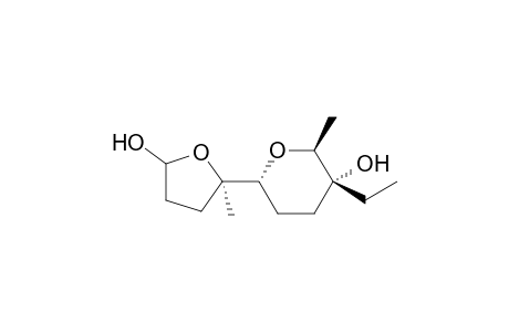 (2S,3R,6R)-3-Ethyl-6-[(2S)-5-hydroxytetrahydrofuran-2-yl]-2-methyltetrahydropyran-3-ol