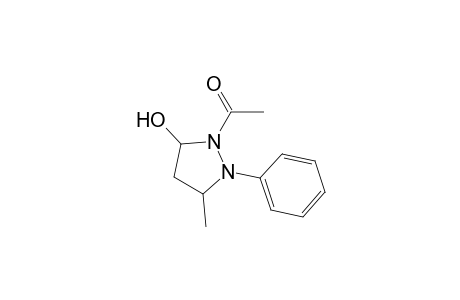 3-Pyrazolidinol, 2-acetyl-5-methyl-1-phenyl-