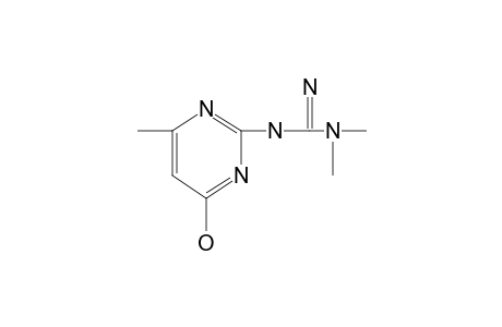 1,1-dimethyl-3-(4-hydroxy-6-methyl-2-pyrimidinyl)guanidine