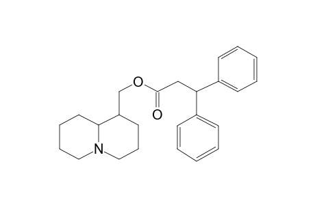 Propanoic acid, 3,3-diphenyl-, (octahydro-2H-quinolizin-1-yl) ester