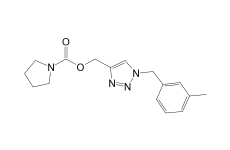 [1-(3-Methylbenzyl)-1,2,3-triazol-4-yl]methyl pyrrolidine-1-carboxylate