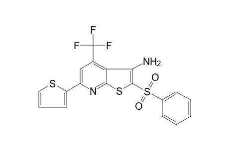 2-(benzenesulfonyl)-6-(2-thienyl)-4-(trifluoromethyl)thieno[2,3-b]pyridin-3-amine