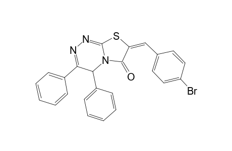 (7E)-7-(4-bromobenzylidene)-3,4-diphenyl-4H-thiazolo[2,3-c][1,2,4]triazin-6-one