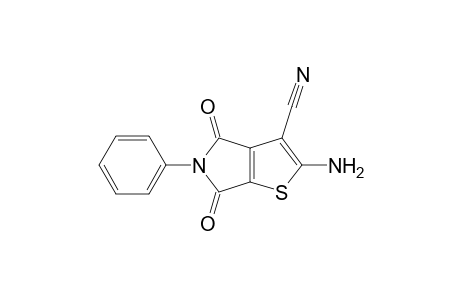 4H-Thieno[2,3-c]pyrrole-3-carbonitrile, 2-amino-5,6-dihydro-4,6-dioxo-5-phenyl-