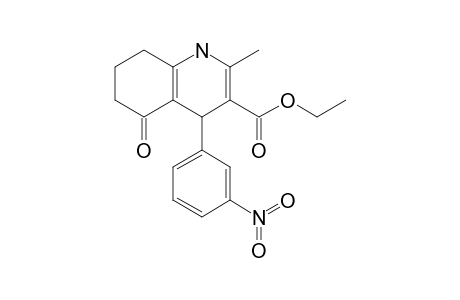 2-Methyl-4-(3-nitrophenyl)-5-oxo-4,6,7,8-tetrahydro-1H-quinoline-3-carboxylic acid ethyl ester