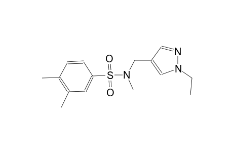 benzenesulfonamide, N-[(1-ethyl-1H-pyrazol-4-yl)methyl]-N,3,4-trimethyl-