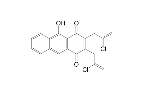 2,3-bis(2'-chloroprop-2'-enyl)-9-hydroxyanthracene-1,4-dione
