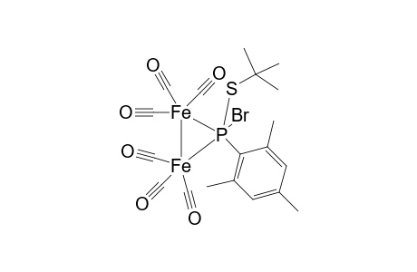 .mu.-bromo-.mu.-[(t-butylthio)mesitylphosphido]-bis(tricarbonyliron)(Fe-Fe)