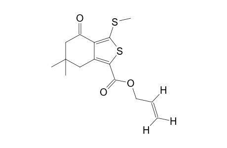6,6-dimethyl-3-(methylthio)-4-oxo-4,5,6,7-tetrahydrobenzo[c]thiophene-1-carboxylic acid, allyl ester