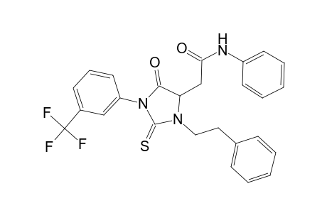 4-imidazolidineacetamide, 5-oxo-N-phenyl-3-(2-phenylethyl)-2-thioxo-1-[3-(trifluoromethyl)phenyl]-