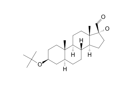 3.beta.-Tert-butoxy-17.alpha.-hydroxy-5.alpha.-androstane-17.beta.-carboxaldehyde