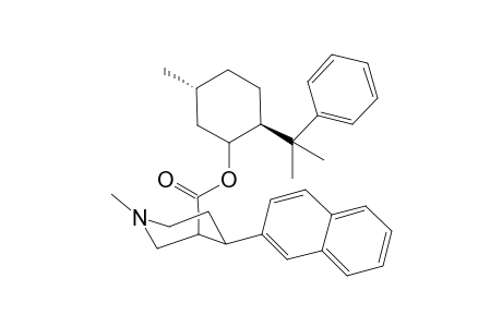(2S,5R)-5-Methyl-2-(1-methyl-1-phenylethyl)cyclohexyl (3S,4R)-1-Methyl-4-(2-naphthy)piperidine-3-carboxylate