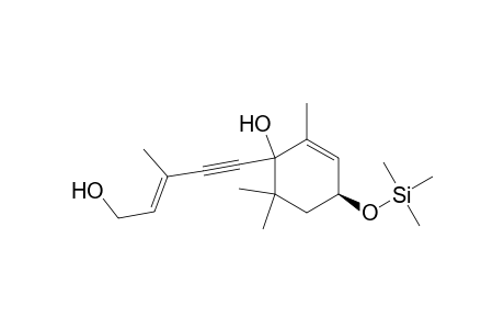 (2E)-5-[(1RS,4S)-1-Hydroxy-2,6,6-trimethyl-4-trimethylsiloxycyclohex-2-enyl]-3-methyl-2-penten-4-ynol