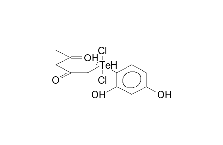 DICHLORO(2,4-DIOXOPENTYL)(2,4-DIHYDROXYPHENYL)TELLURE (KETO)