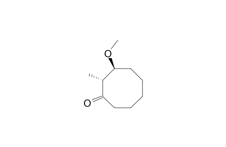 Cyclooctanone, 3-methoxy-2-methyl-, trans-
