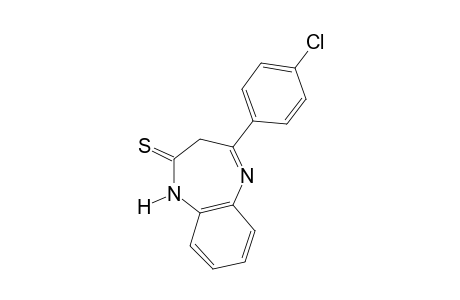 4-(p-chloropheny)-1,3-dihydro-2H-1,5-benzodiazepine-2-thione