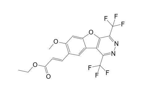 (E)-3-[7-methoxy-1,4-bis(trifluoromethyl)-8-benzofuro[2,3-d]pyridazinyl]-2-propenoic acid ethyl ester