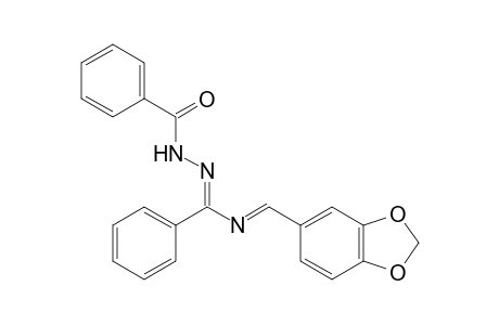 N-[(E)-1,3-Benzodioxol-5-ylmethylidene]-N'-benzoylbenzenecarbohydrazonamide