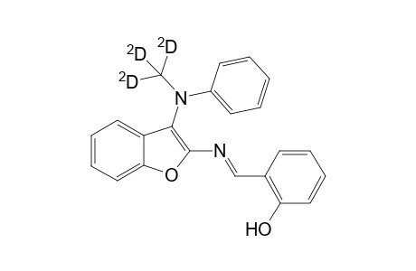 3-(N-(2H3)methylanilino)-2-salicylidene-aminobenzofuran