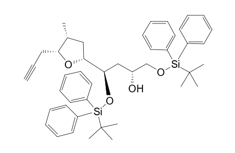 (6R,8R)-2,2,11,11-Tetramethyl-8-((2R,4R,5R)-4-methyl-5-(prop-2-yn-1-yl)tetrahydrofuran-2-yl)-3,3,10,10-tetraphenyl-4,9-dioxa-3,10-disiladodecan-6-ol