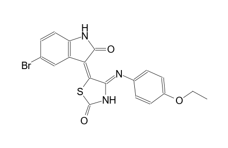 (3E)-5-bromo-3-{(4Z)-4-[(4-ethoxyphenyl)imino]-2-oxo-1,3-thiazolidin-5-ylidene}-1,3-dihydro-2H-indol-2-one