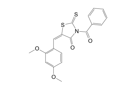 3-Benzoyl-5-(2,4-dimethoxybenzylidene)rhodanine