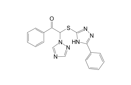 1-Phenyl-2-((5-phenyl-4H-1,2,4-triazol-3-yl)thio)-2-(1H-1,2,4-triazol-1-yl)ethanone