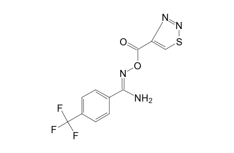 O-[(1,2,3-thiadiazol-4-yl)carbonyl]-alpha,alpha,alpha-trifluoro-p-toluamidoxime