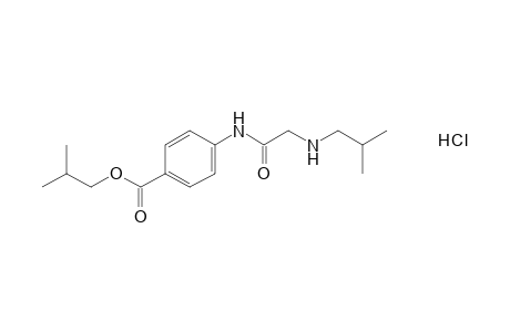 p-[2-(isobutylamino)acetamido]benzoic acid, isobutyl ester, hydrochloride