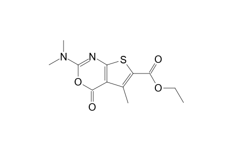 2-dimethylamino-4-keto-5-methyl-thieno[5,4-d][1,3]oxazine-6-carboxylic acid ethyl ester