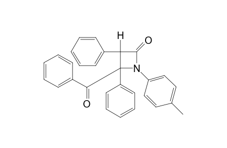 4-benzoyl-3,4-diphenyl-1-p-tolyl-2-azetidinone